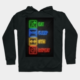 Eat Sleep Gym Repeat Hoodie